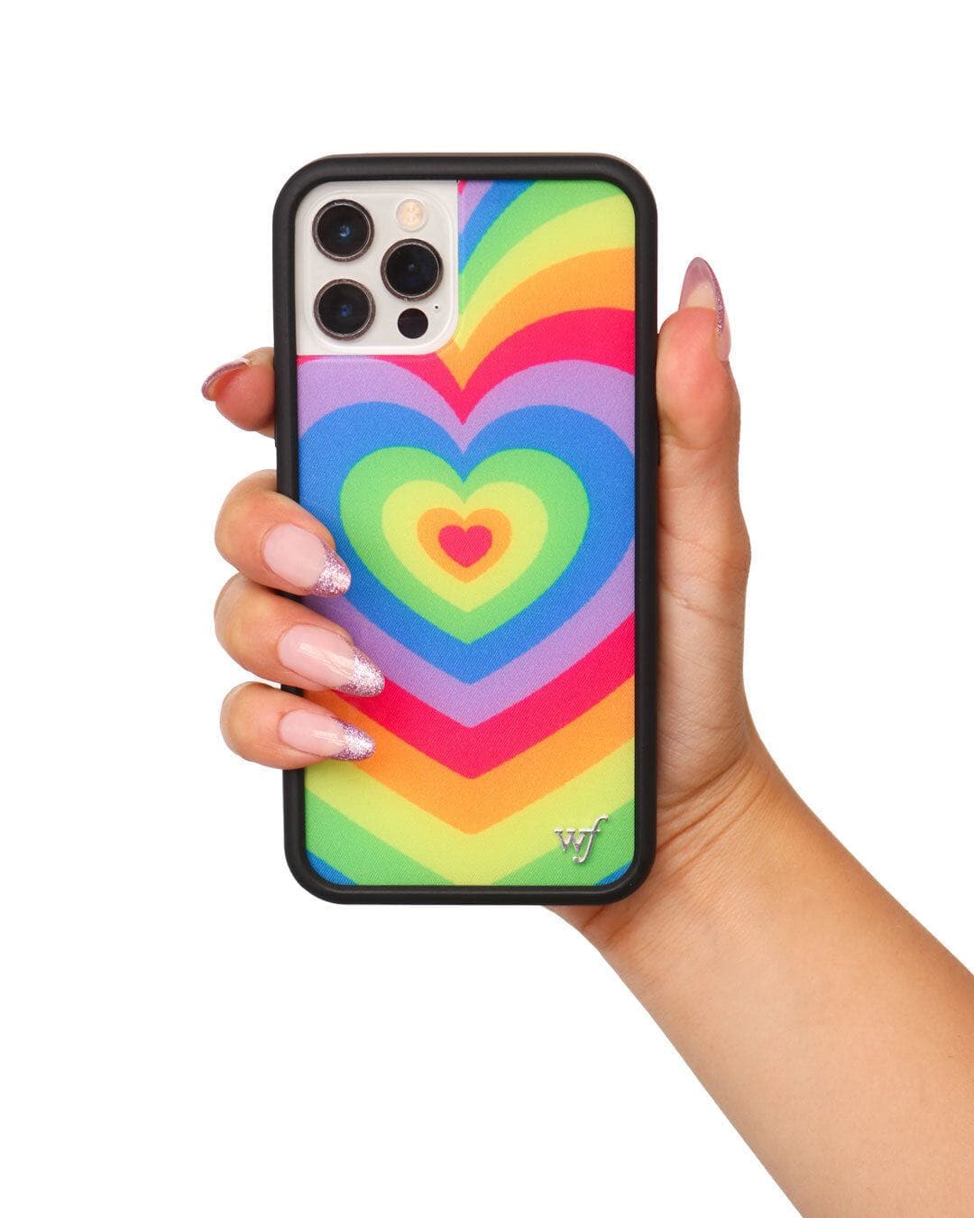 Rainbow Latte Love iPhone Case