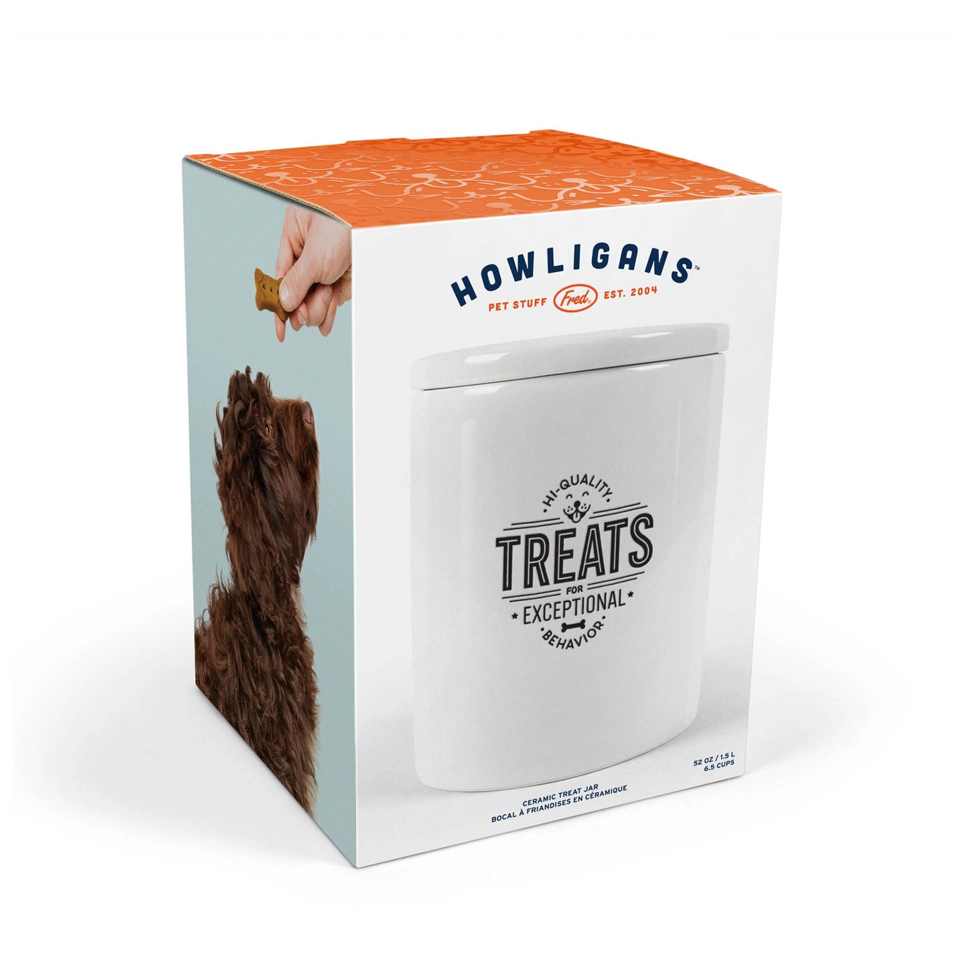 HOWLIGANS Pet Treat Jar