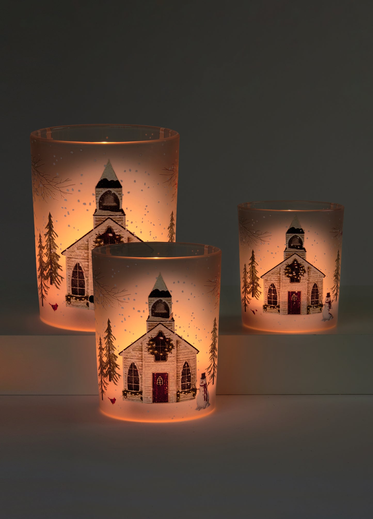 Christmas Church Candle Holder