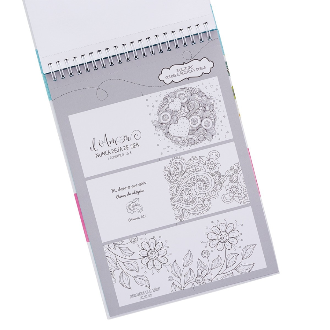 Libro para colorear "La Palabra en color" (WORD IN COLOR wire-bound coloring book)