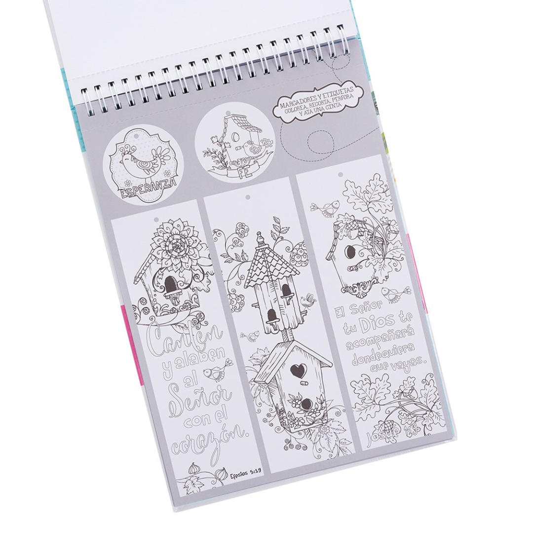 Libro para colorear "La Palabra en color" (WORD IN COLOR wire-bound coloring book)