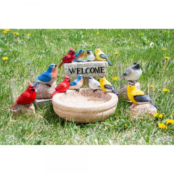 Backyard Birds WELCOME Statue