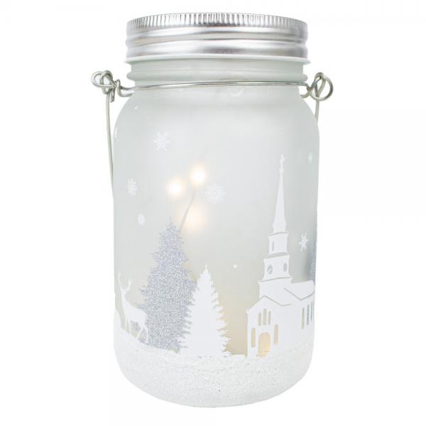 Frosted Mason Jar Décor