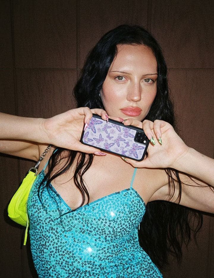 Lavender Butterfly iPhone Case