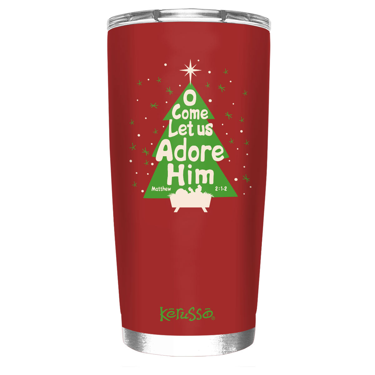 Kerusso Stainless Steel Holiday Tumbler (20 oz)