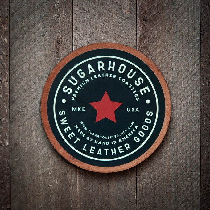 Sugarhouse Leather Coaster