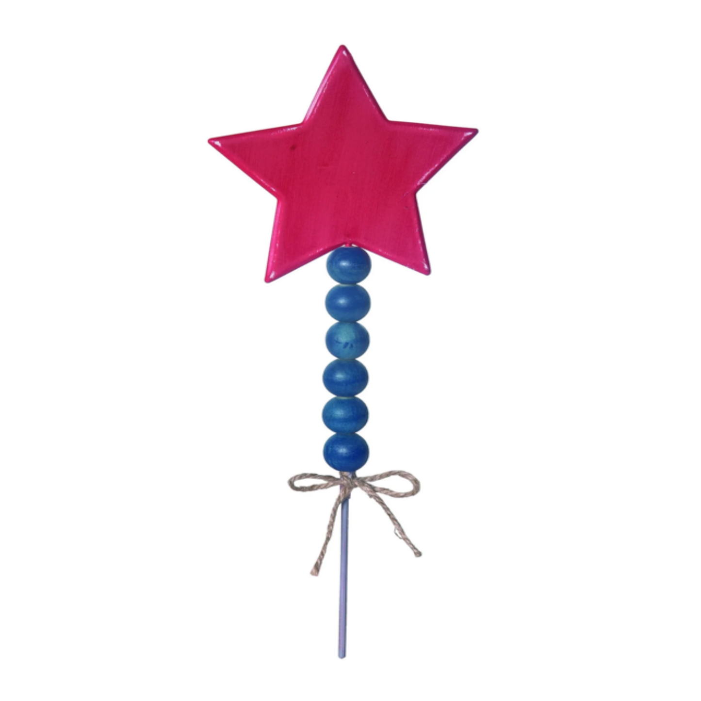 Americana Planter Pick w/ Wooden Beads