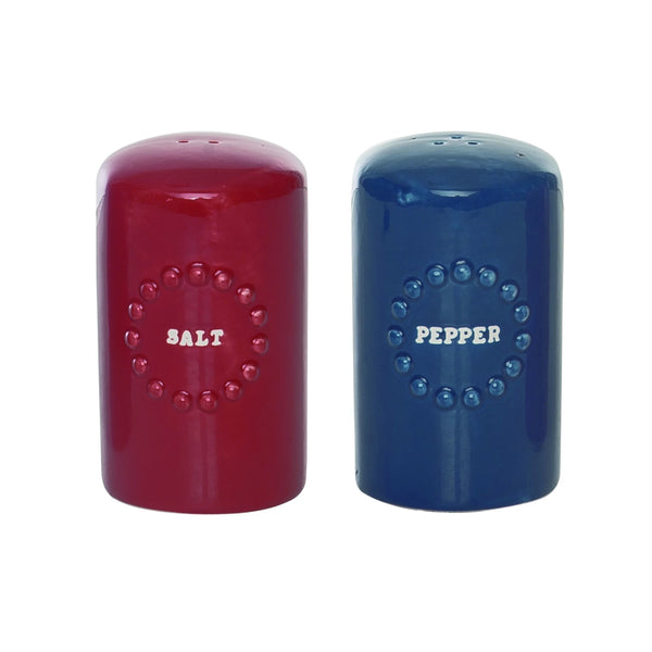 Patriotic Hobnail Salt & Pepper Set