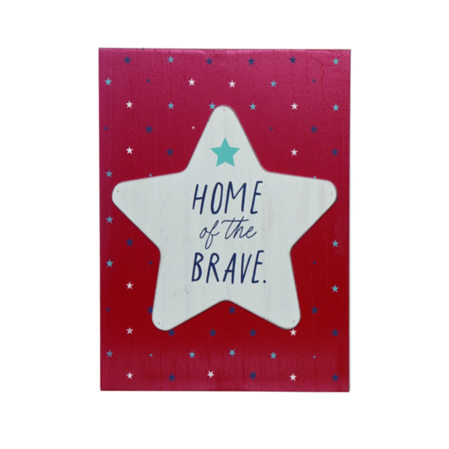 Layered Patriotic Block Sign