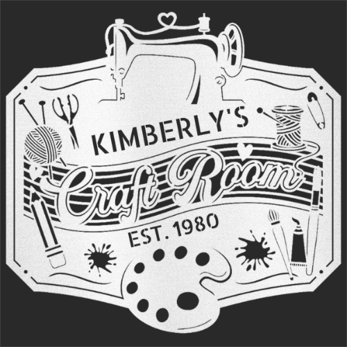 Craft Room Custom Metal Sign – Tailored for Sewing, Quilting, or Crochet
