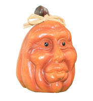 Funny Face Pumpkin Figurine
