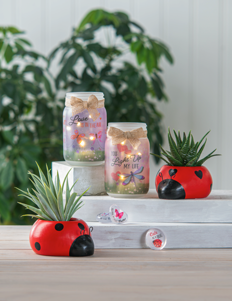 Love Bug Mason Jar