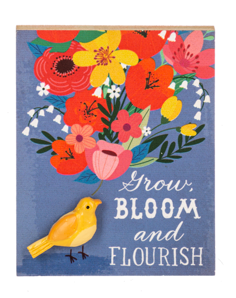 Flourish & Grow Pebble Magnet