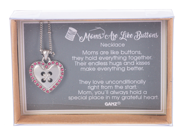 MOMS ARE LIKE BUTTONS Necklace Gift Set