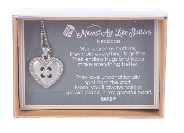 MOMS ARE LIKE BUTTONS Necklace Gift Set