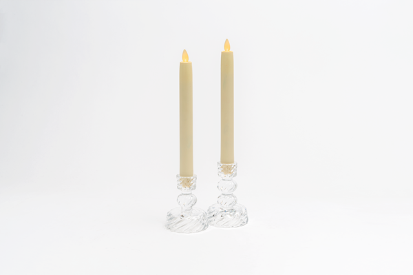 Swirl Glass Candle Holder