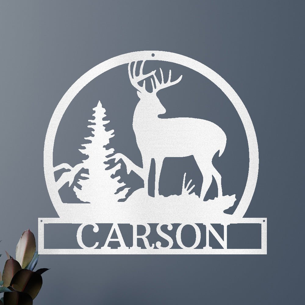 OUTDOOR BUCK Custom Metal Sign