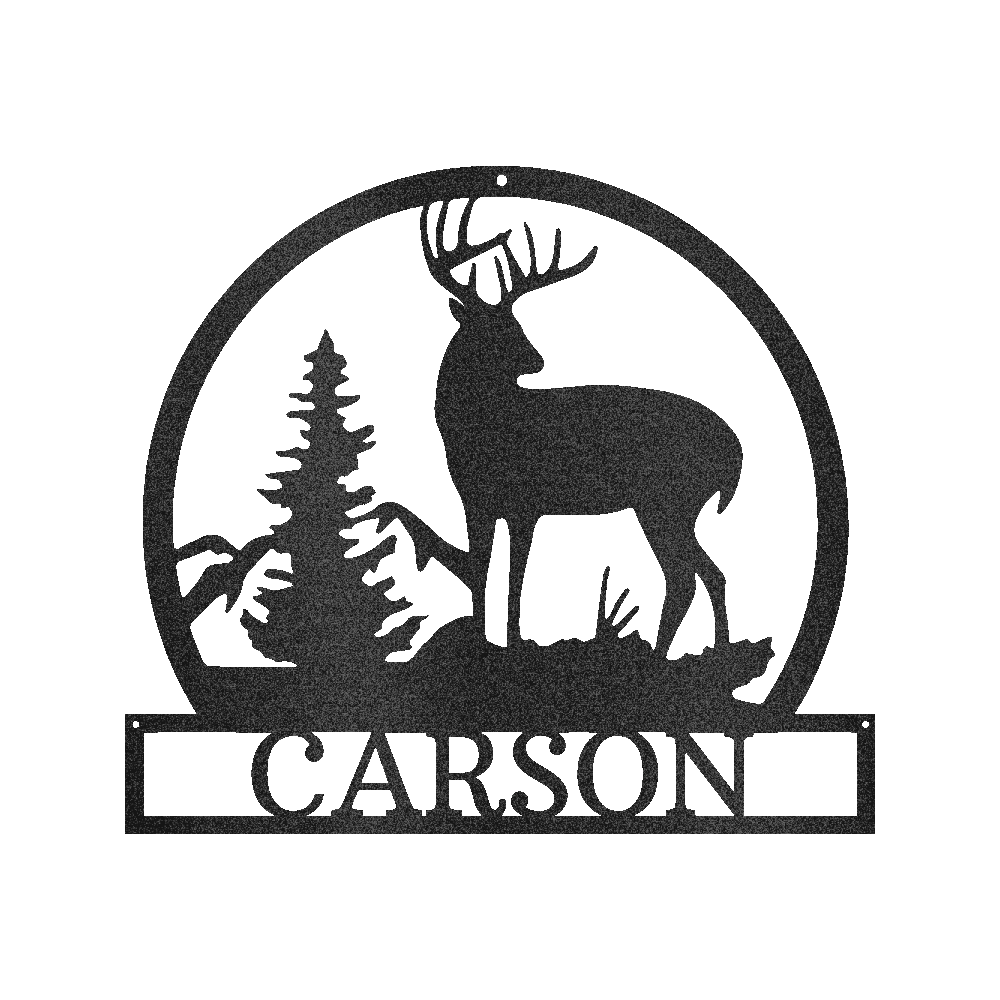 OUTDOOR BUCK Custom Metal Sign
