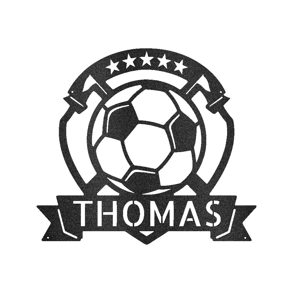 SOCCER PLAQUE Custom Metal Sign