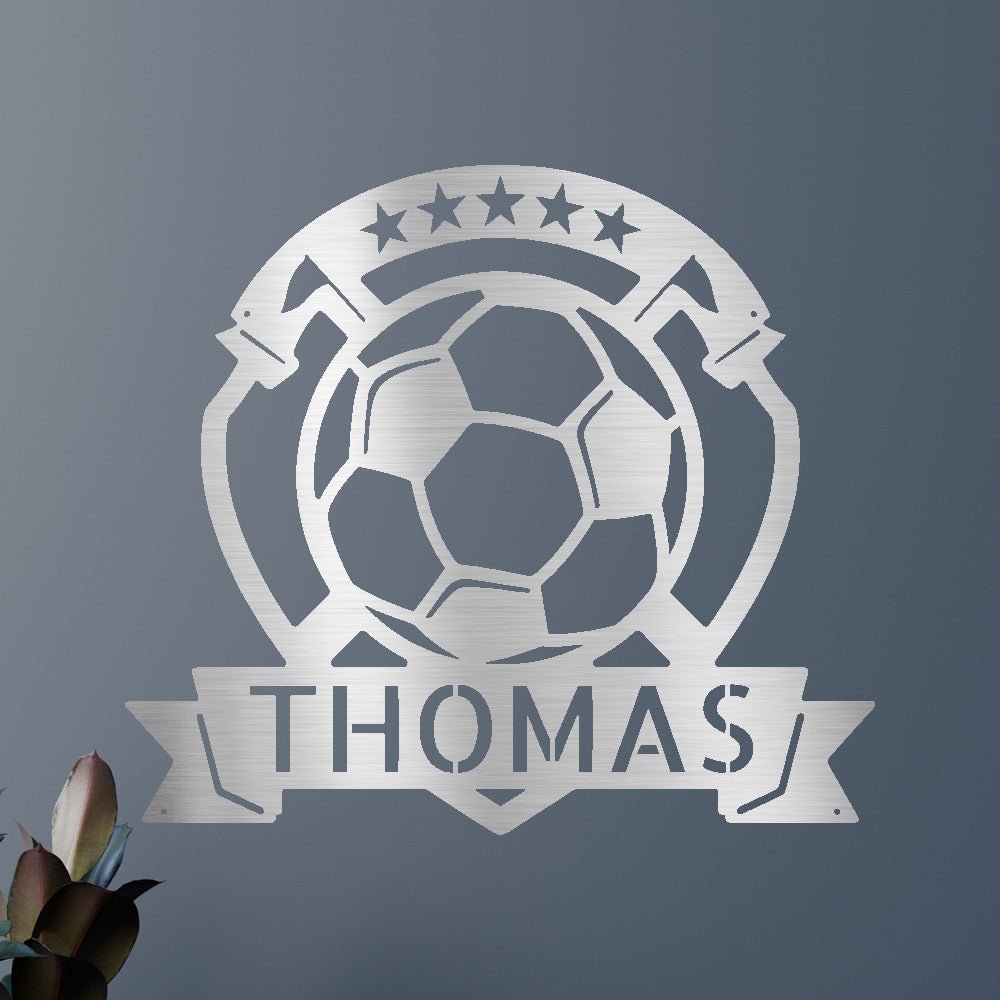 SOCCER PLAQUE Custom Metal Sign