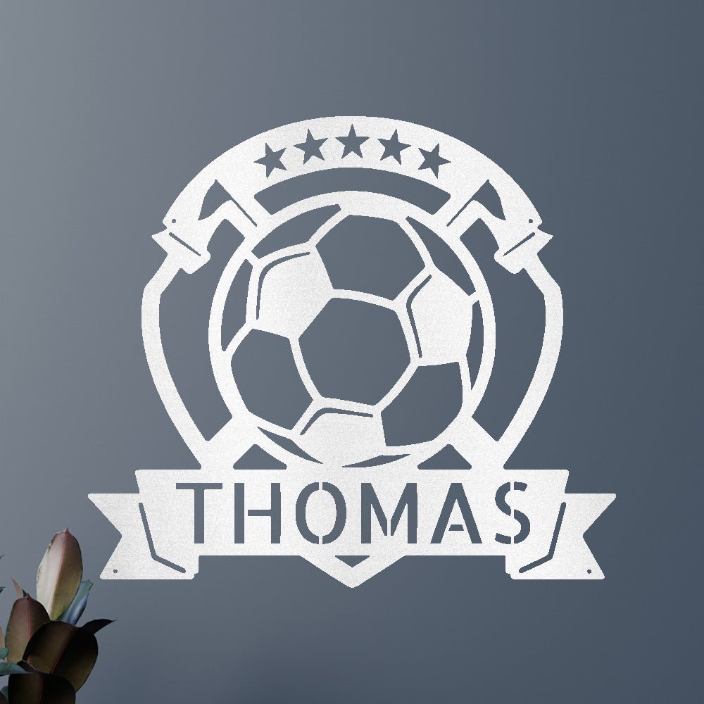 SOCCER PLAQUE Custom Metal Sign