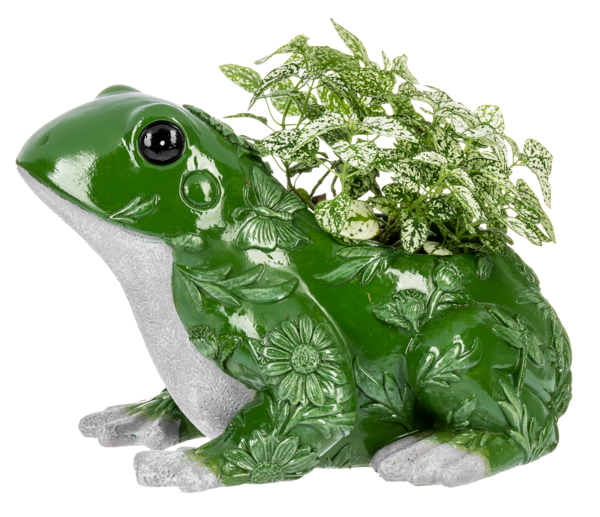 Botanical Frog Planter