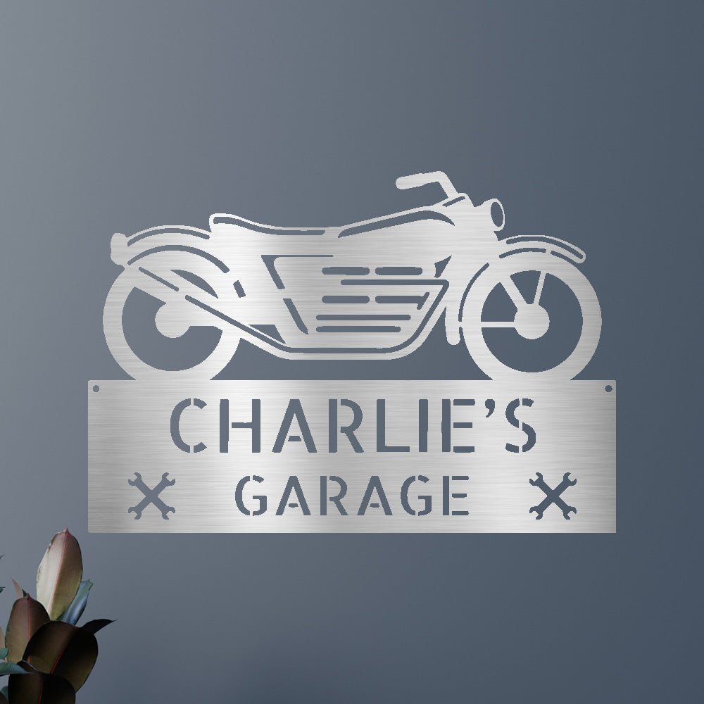 MOTORCYCLE DECOR Custom Metal Sign