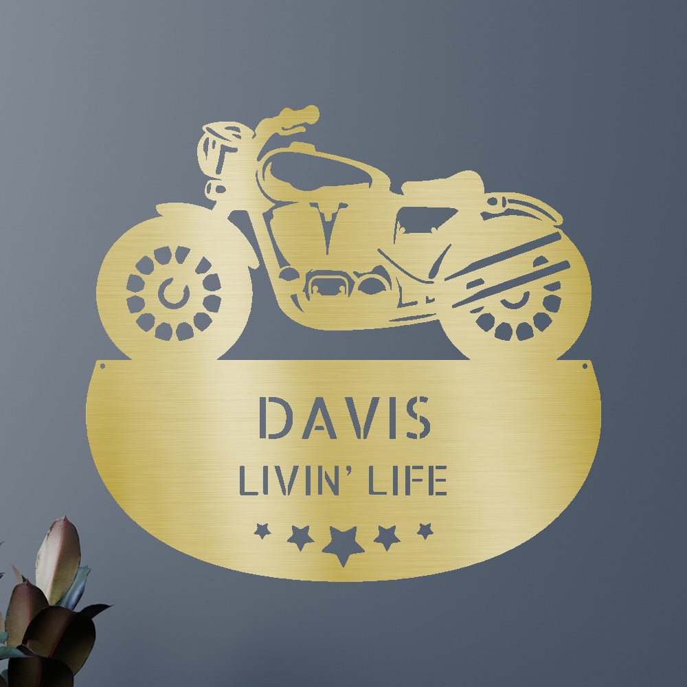MOTORCYCLE Custom Metal Sign