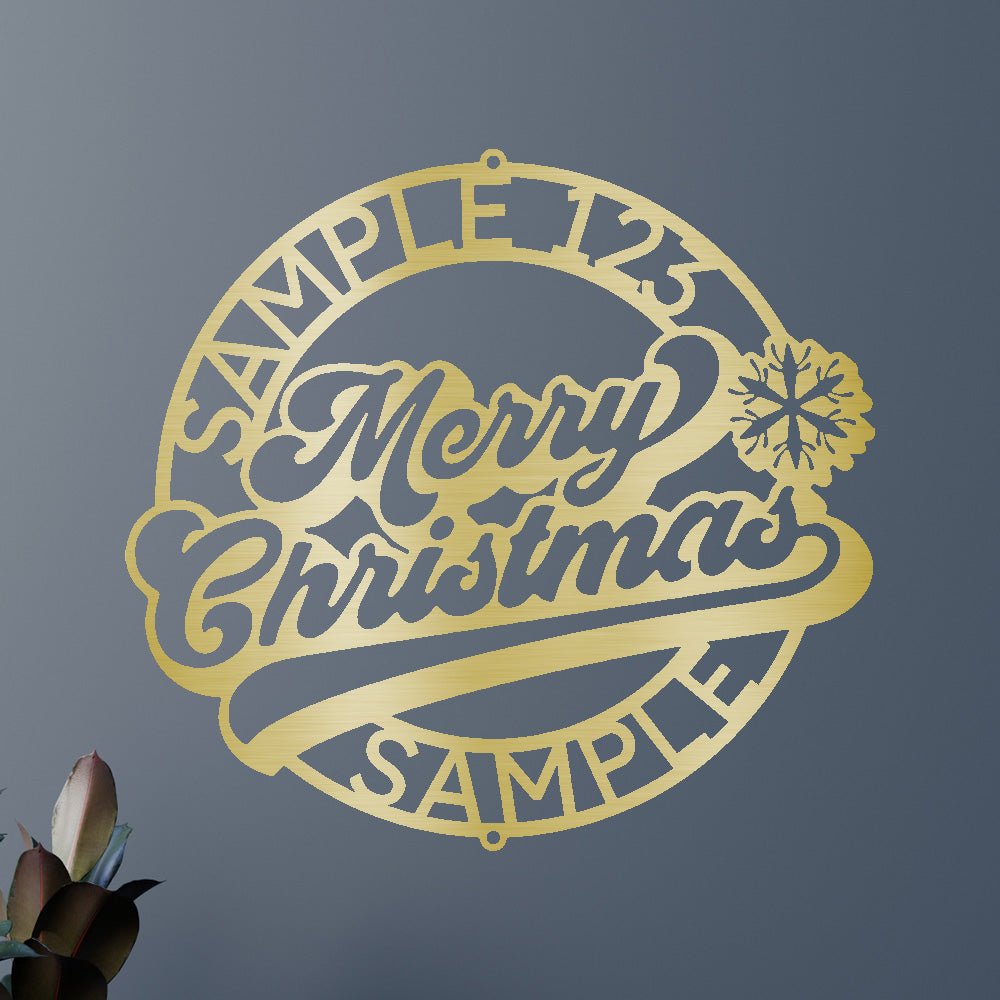 Christmas Ring Personalized Gifts - Custom Metal Sign