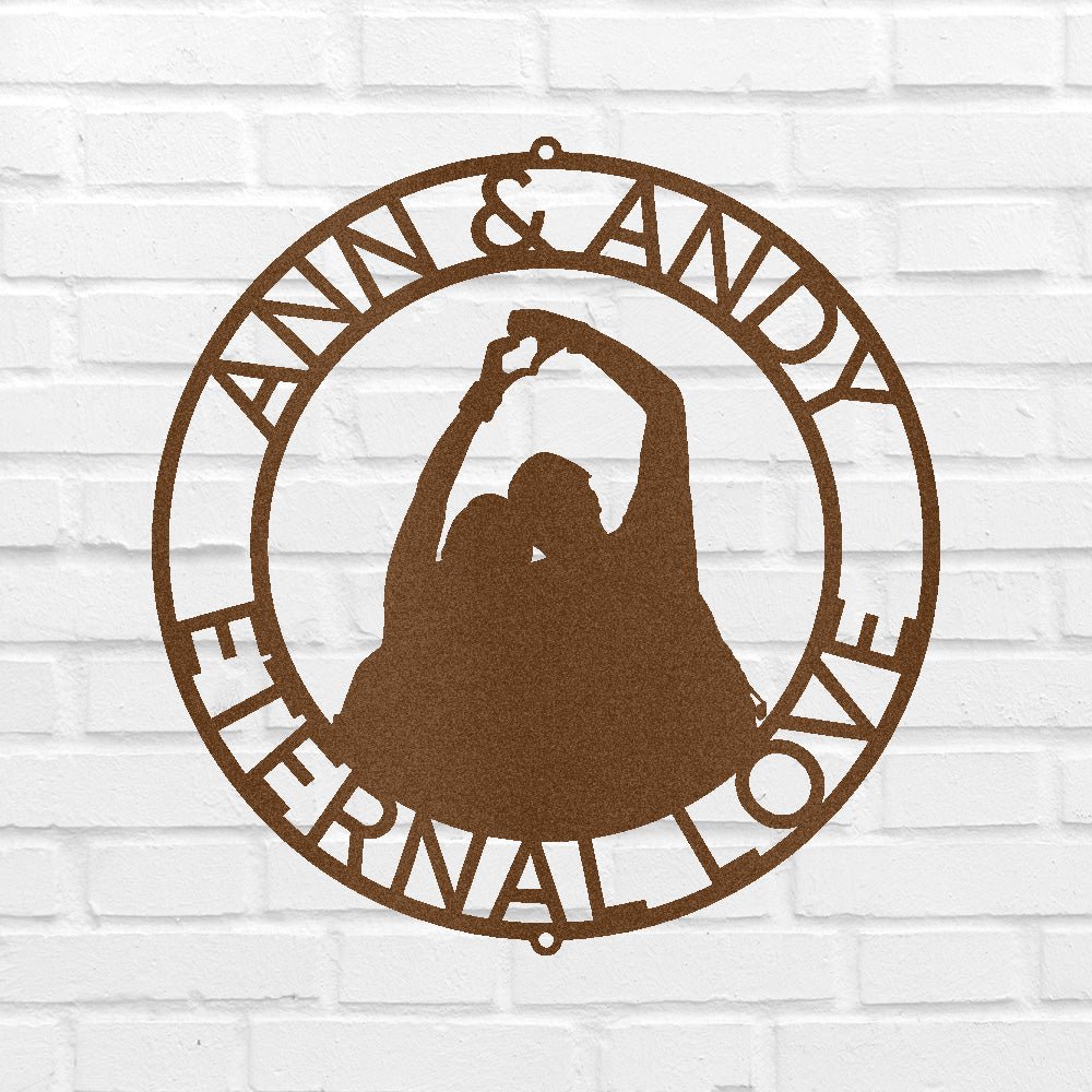 COUPLE'S NAMES Custom Metal Sign