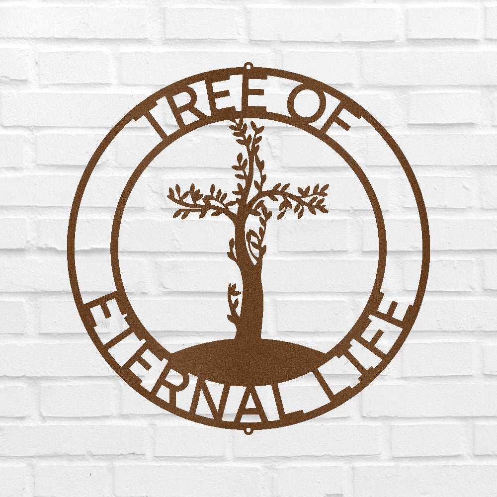 CROSS TREE Custom Metal Sign