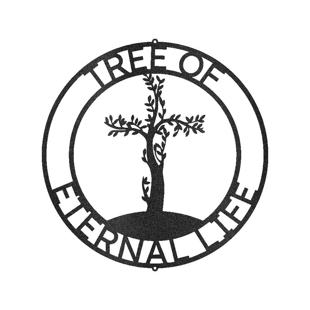 CROSS TREE Custom Metal Sign