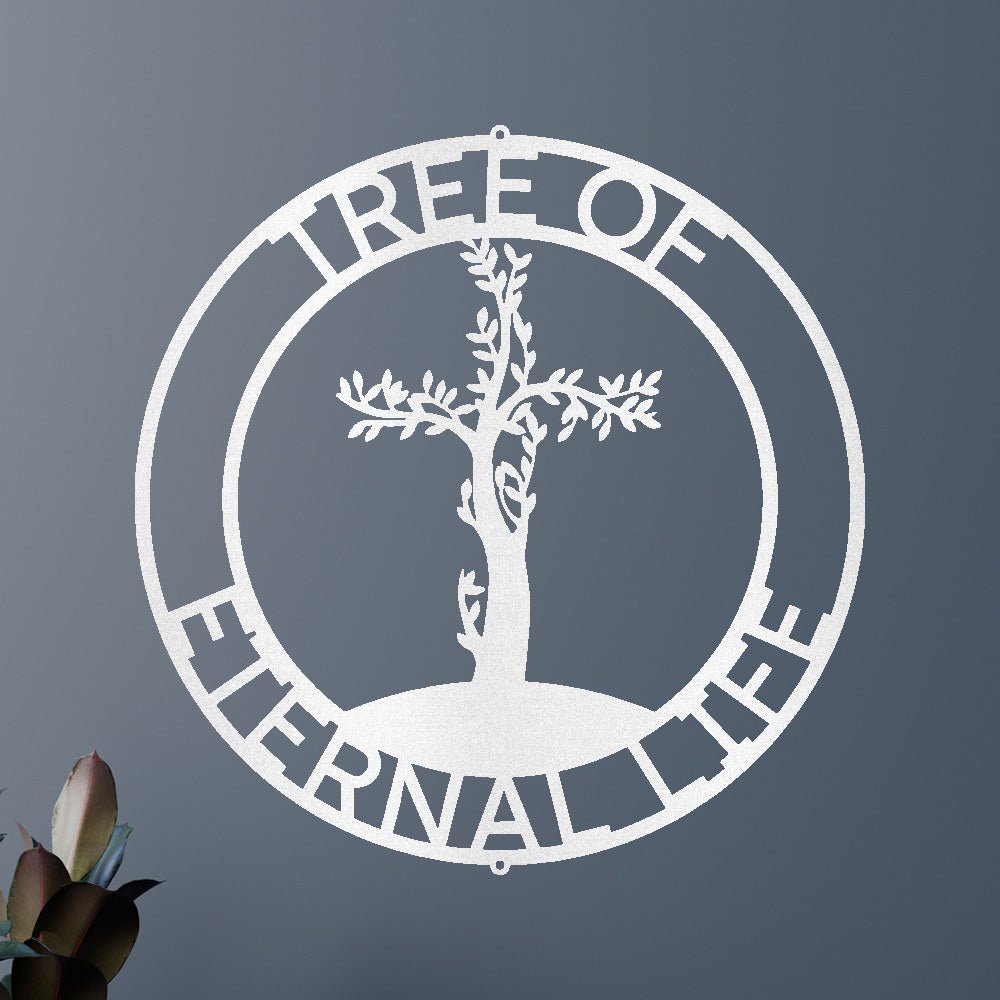 CROSS TREE Custom Metal Sign