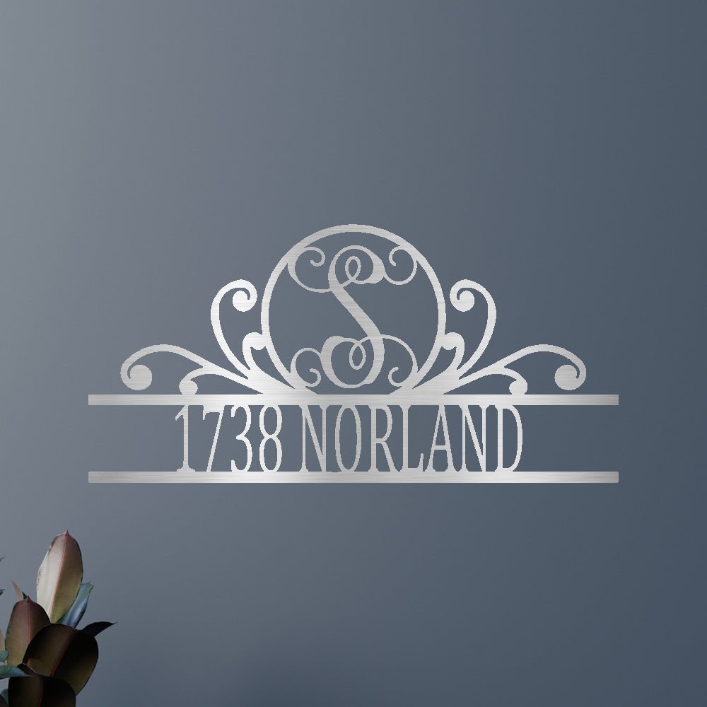 FAMILY NAME / HOME ADDRESS Custom Metal Sign