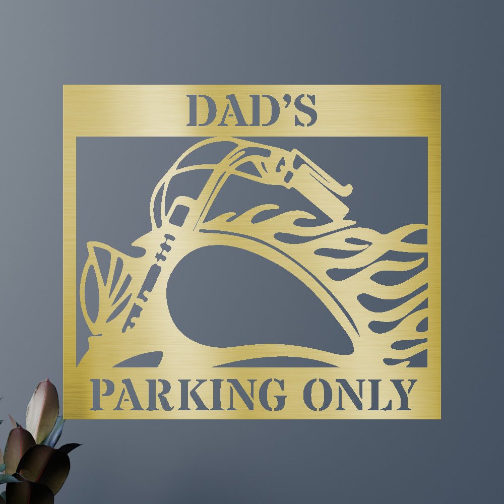 HOG PARKING Custom Metal Sign