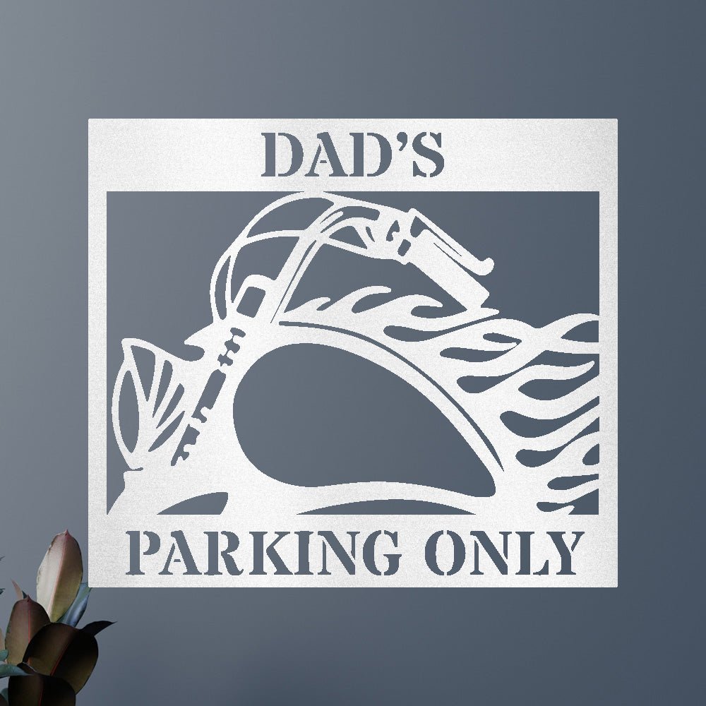 HOG PARKING Custom Metal Sign