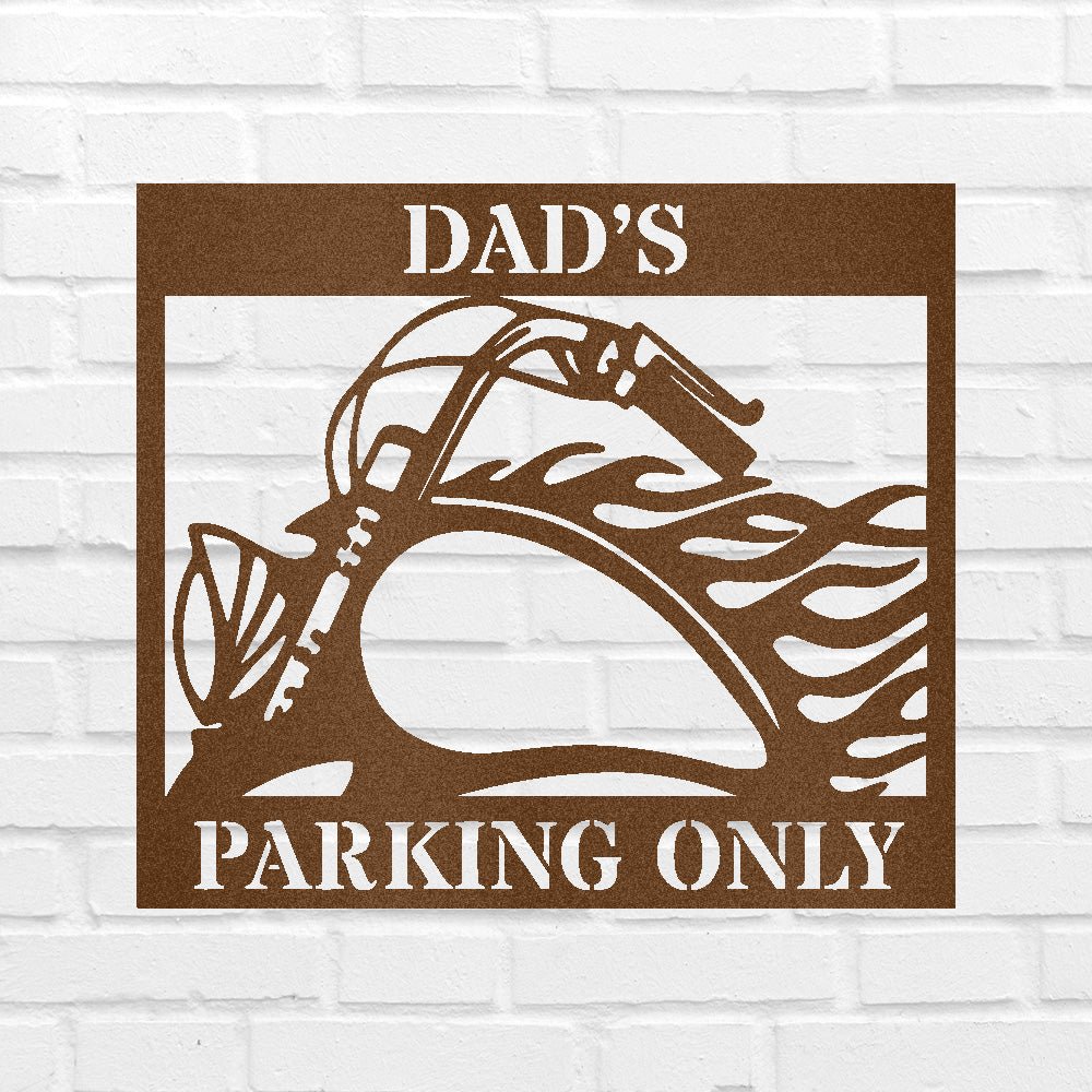 HOG PARKING Custom Metal Sign