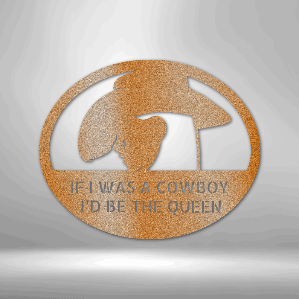 COWGIRL QUEEN Custom Metal Sign