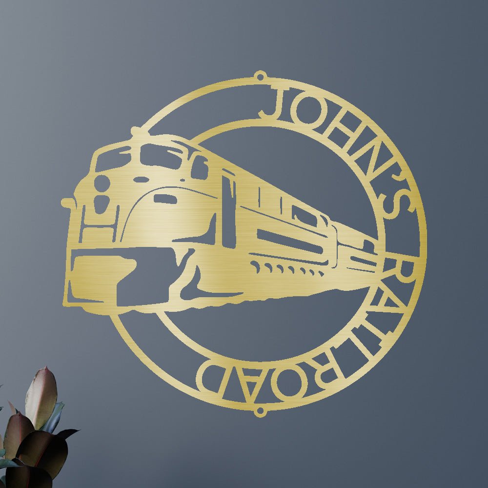 MODERN TRAIN RING Custom Metal Sign