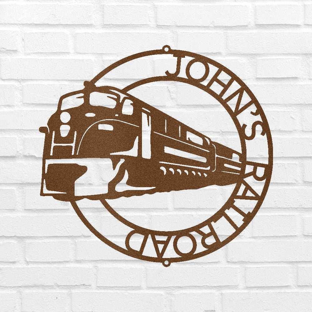 MODERN TRAIN RING Custom Metal Sign