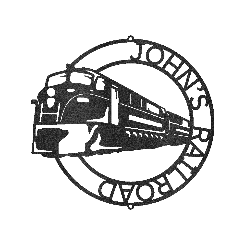MODERN TRAIN RING Custom Metal Sign