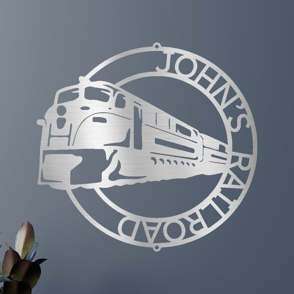 MODERN TRAIN RING Custom Metal Sign