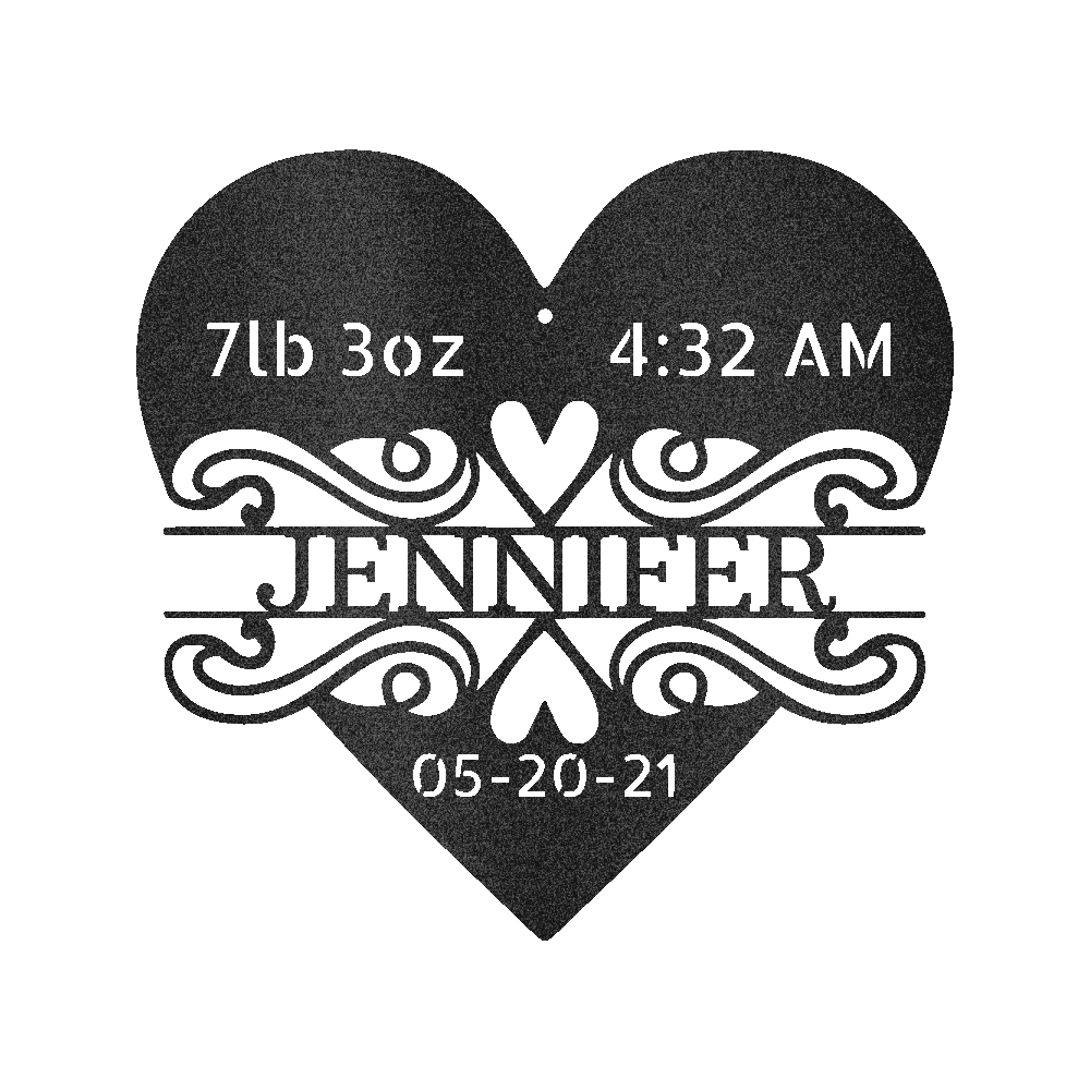 NEWBORN LOVE Custom Metal Sign