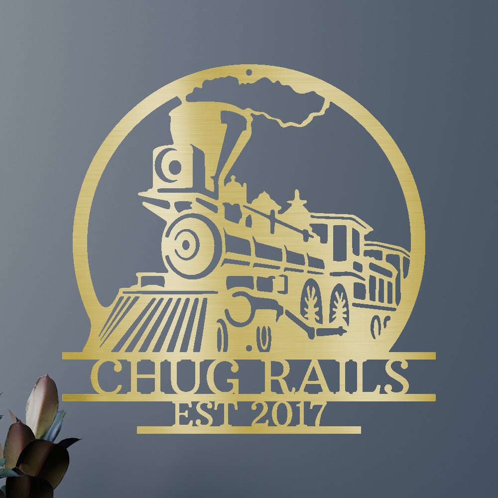 VINTAGE TRAIN Custom Metal Sign
