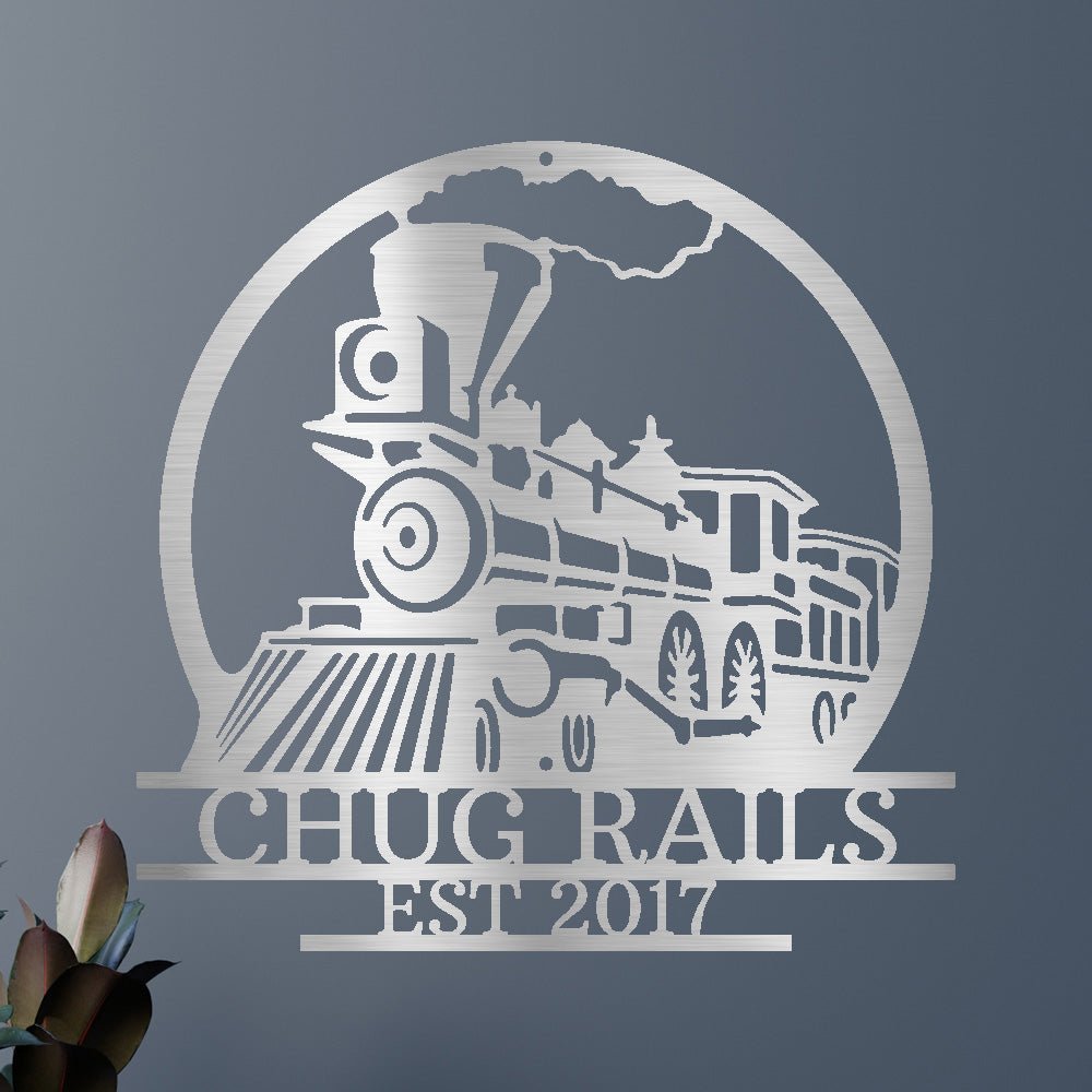 VINTAGE TRAIN Custom Metal Sign
