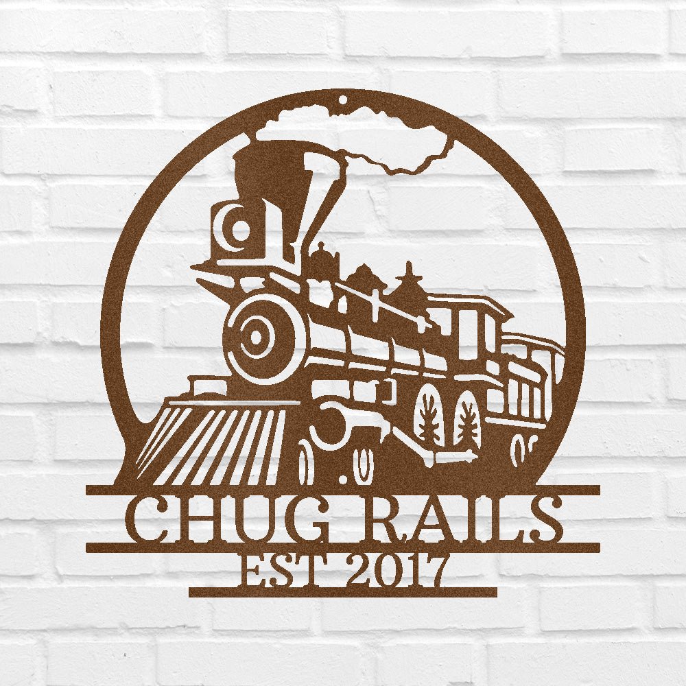 VINTAGE TRAIN Custom Metal Sign