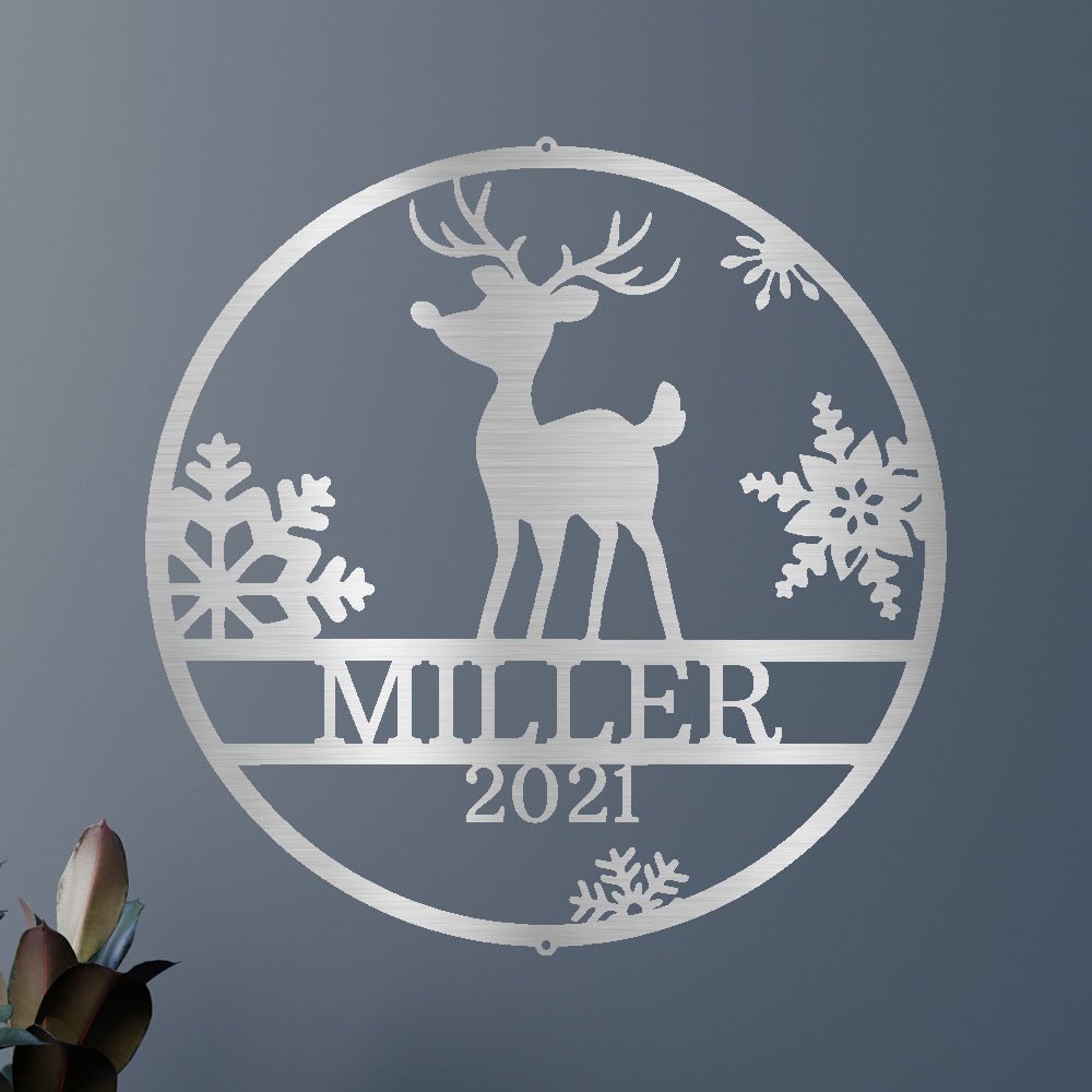 RUDOLPH / DEER Custom Metal Sign