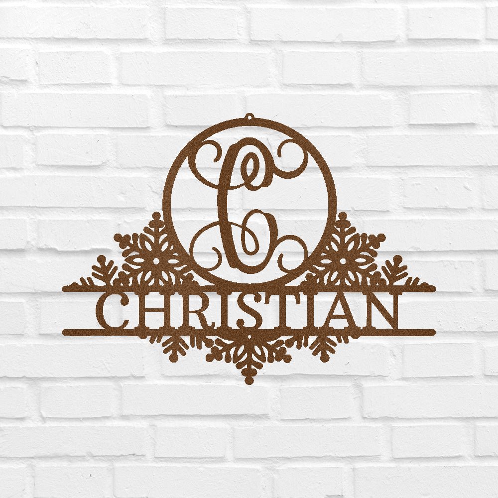 SNOWFALL Custom Metal Sign
