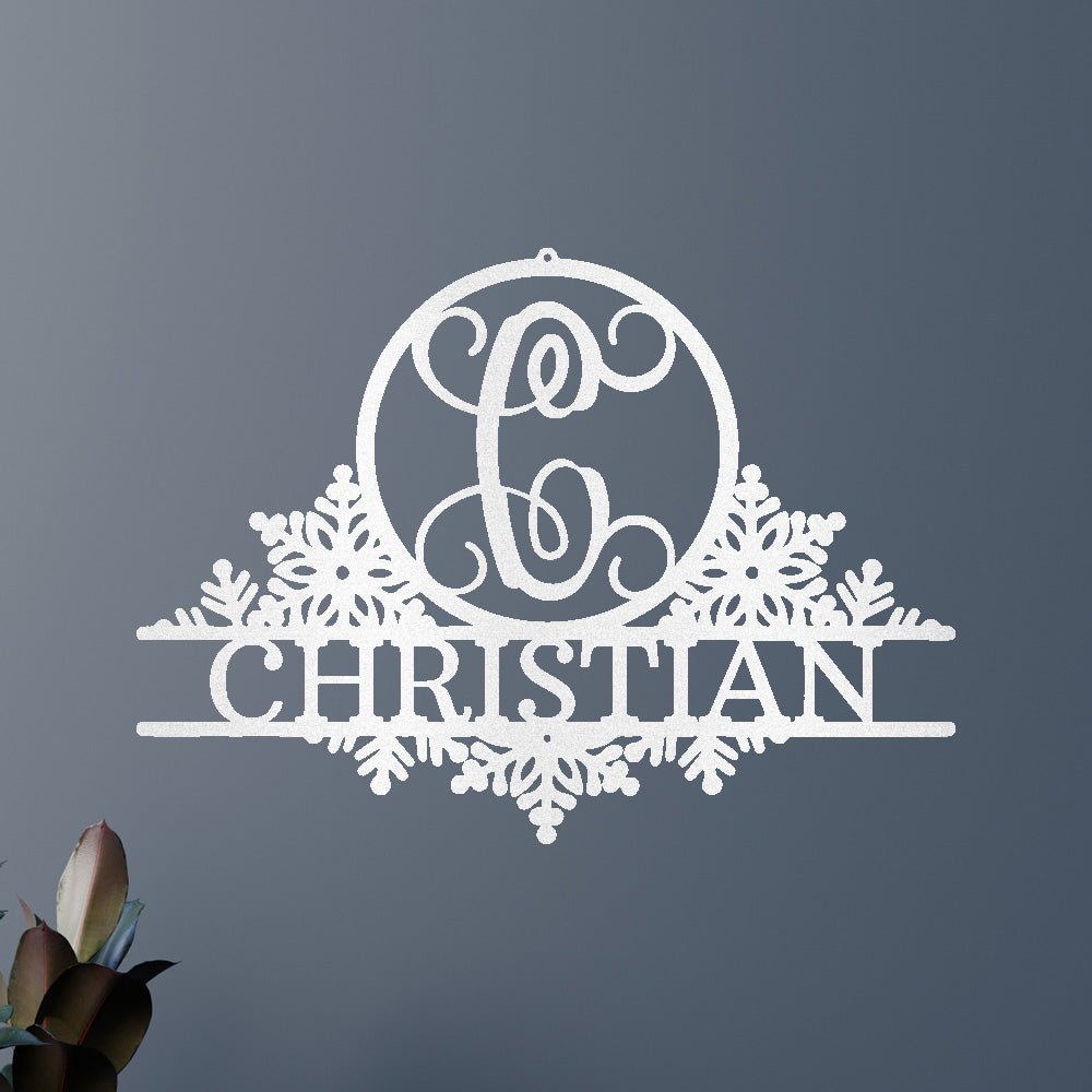 SNOWFALL Custom Metal Sign