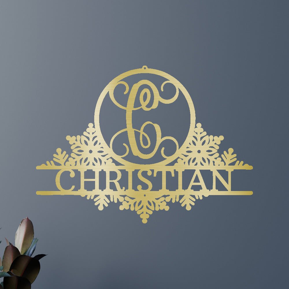 SNOWFALL Custom Metal Sign